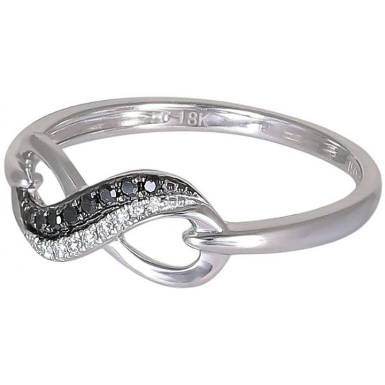 Black N White Diamond Ring