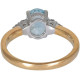 Dazzle Aquamarine diamond ring