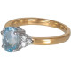 Dazzle Aquamarine diamond ring