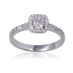 Cushion halo diamond ring Cushion halo diamond ring
