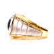 Two Tone Men's Sapphire Ring - B16941