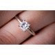 Four Prongs Princess Cut Engagement Ring