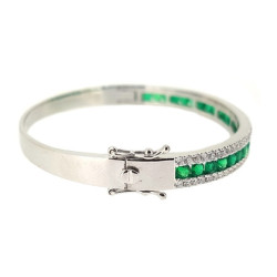 Emeralds diamond bangle Emeralds diamond bangle