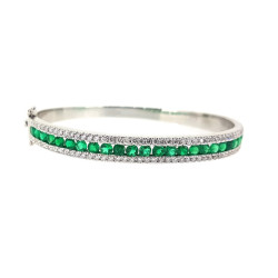 Emeralds diamond bangle Emeralds diamond bangle
