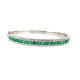Emeralds diamond bangle