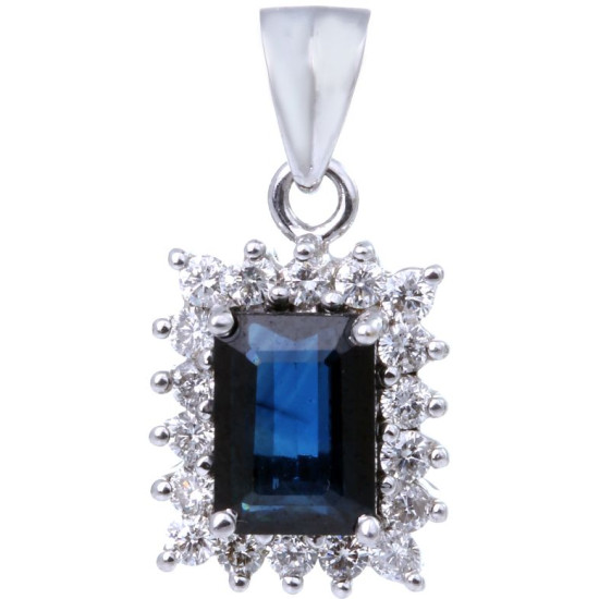 sapphire club pendant