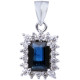 sapphire club pendant