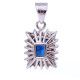 sapphire club pendant