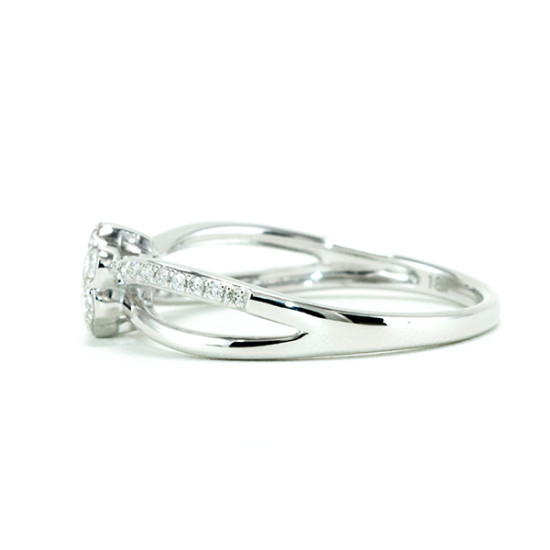 Mirror Flower Diamond Ring – B17736