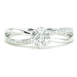 Mirror Flower Diamond Ring – B17736 Mirror Flower Diamond Ring – B17736