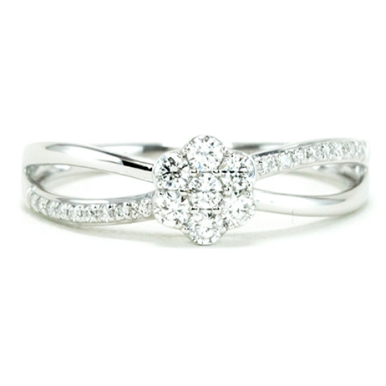 Mirror Flower Diamond Ring – B17736 Mirror Flower Diamond Ring – B17736