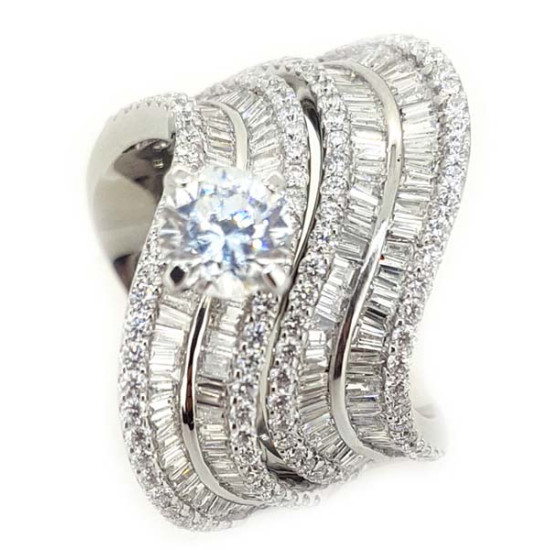Triple Combo Engagement Ring - OR1297 Triple Combo Engagement Ring - OR1297