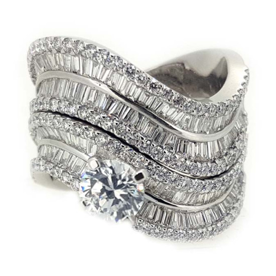Triple Combo Engagement Ring - OR1297 Triple Combo Engagement Ring - OR1297