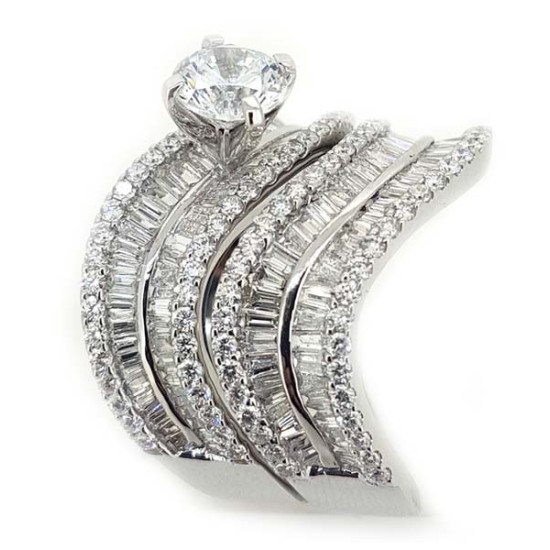 Triple Combo Engagement Ring - OR1297 Triple Combo Engagement Ring - OR1297