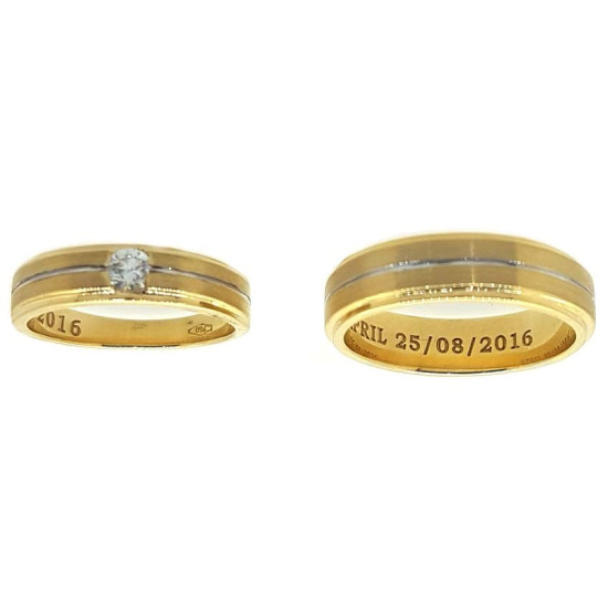 Contemporary wedding bands - OR1330