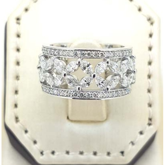 Marquise Diamond Full Eternity Ring - ORKELY04