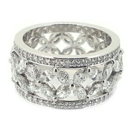 Marquise Diamond Full Eternity Ring - ORKELY04