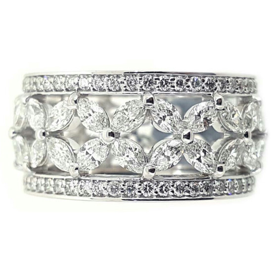 Marquise Diamond Full Eternity Ring - ORKELY04