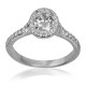 Oval Halo Diamond Ring