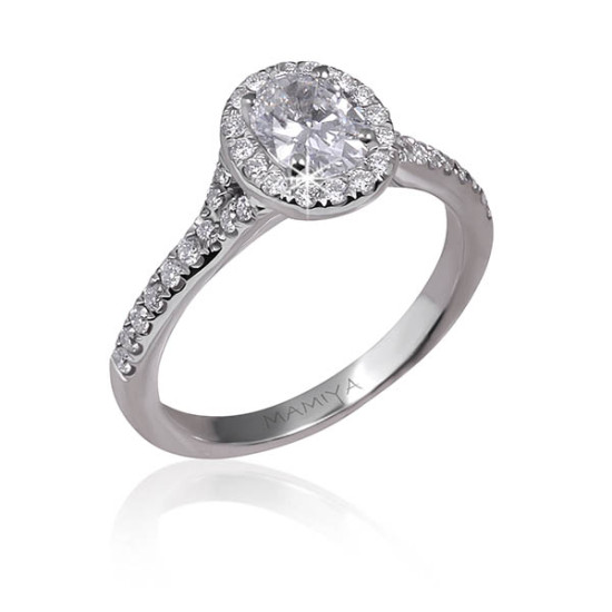 Oval Halo Diamond Ring Oval Halo Diamond Ring
