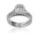 Oval Halo Diamond Ring