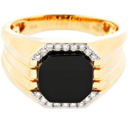 Mens Octa Agate Ring Mens Octa Agate Ring