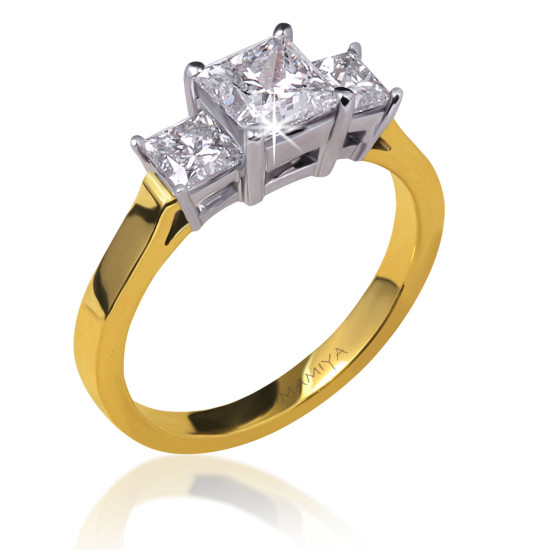 Princess Trio Engagement Ring - B17346/1