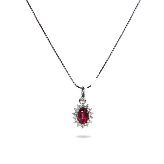 Colored Ruby Pendant