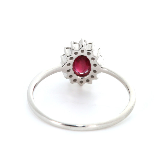 Flawless Ruby Diamond Ring