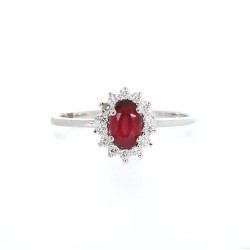 Flawless Ruby Diamond Ring