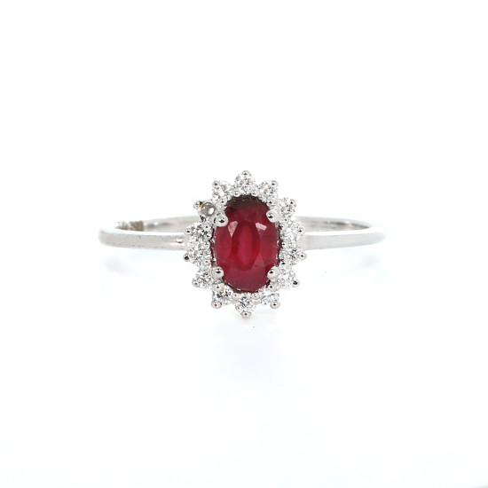 Flawless Ruby Diamond Ring