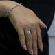 Cushion Cut Scalloped Halo Engagement Ring Cushion Cut Scalloped Halo Engagement Ring
