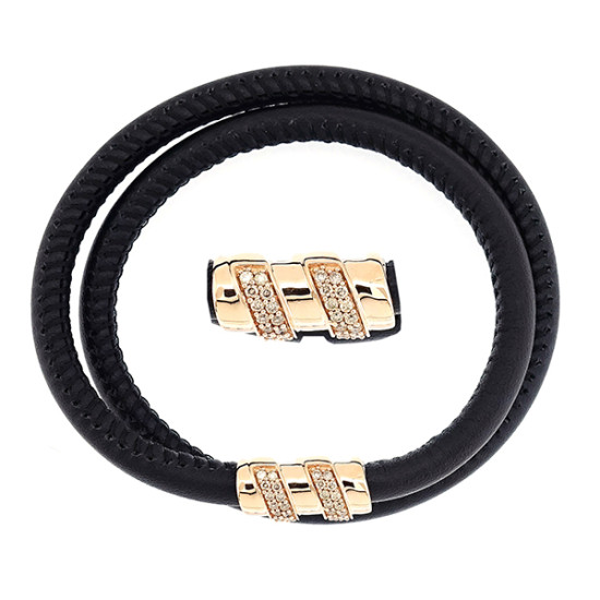 Bar Look gold diamond bracelet 