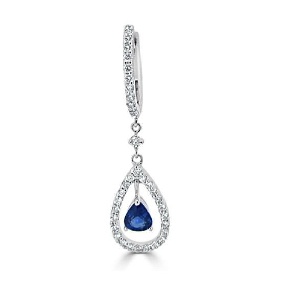 Dangling diamond earring-B04931