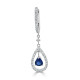 Dangling diamond earring-B04931