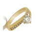 Twister Solitaire Ring