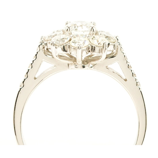 Eclipse white Diamond ring