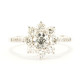 Eclipse white Diamond ring