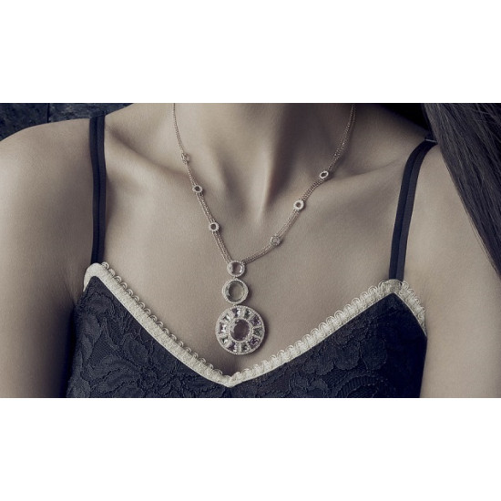 Full Moon Diamond Necklace