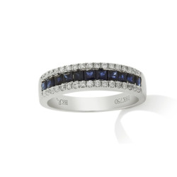 Classic Blue Saphire Half Eternity Classic Blue Saphire Half Eternity