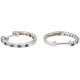Sapphire and Diamond Hoop Earring - B08696 Sapphire and Diamond Hoop Earring - B08696