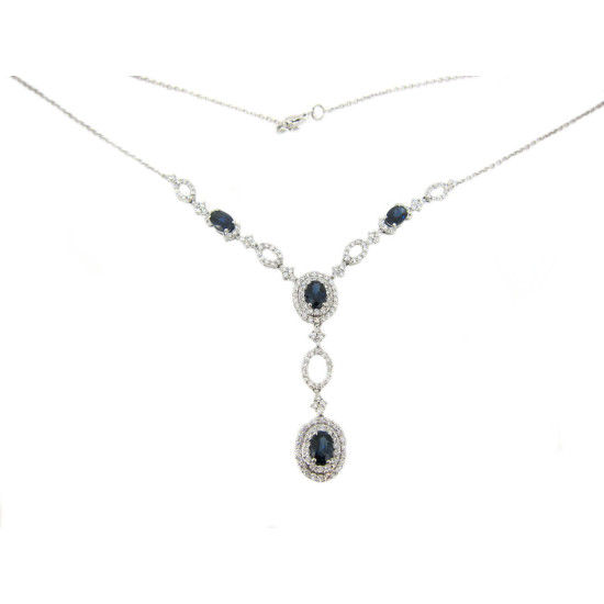 Blue Fusion Sapphire Necklace