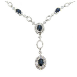 Blue Fusion Sapphire Necklace Blue Fusion Sapphire Necklace