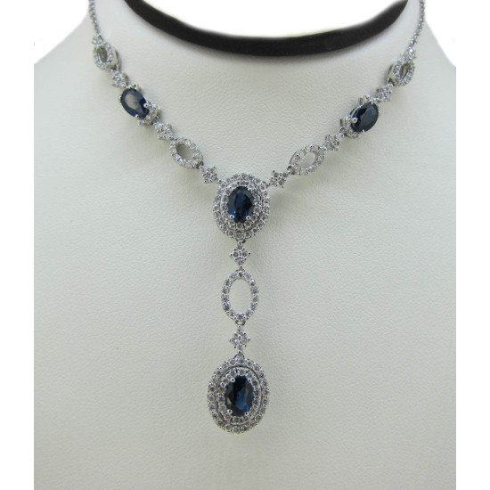 Blue Fusion Sapphire Necklace