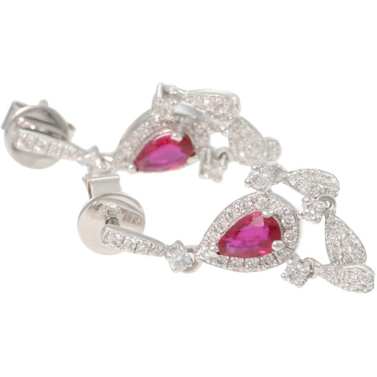 Ruby Chandelier Earings