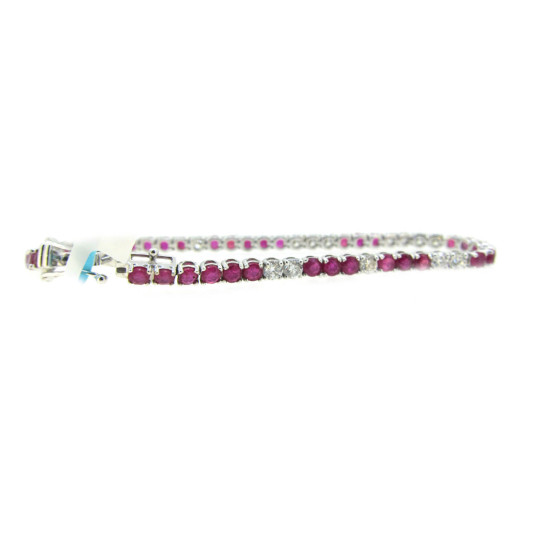 Ruby and diamond Tennis Bracelet-B10640 Ruby and diamond Tennis Bracelet-B10640