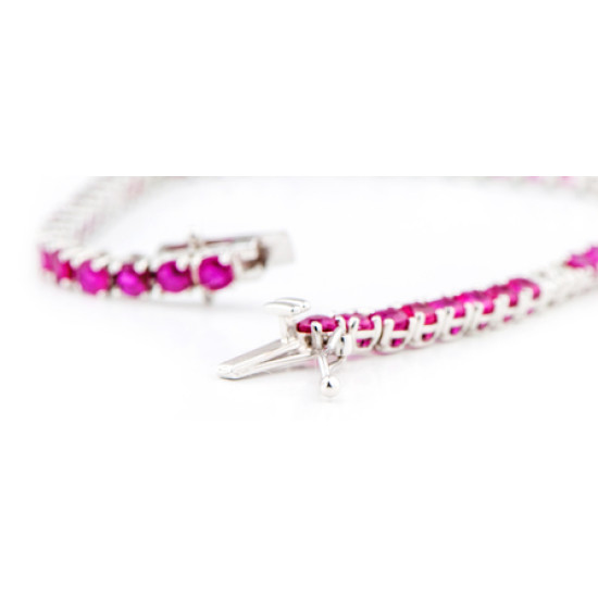 Ruby and diamond Tennis Bracelet-B10640