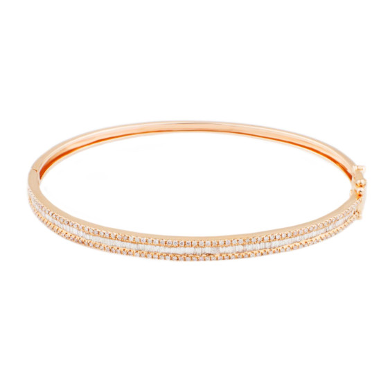 Bugget Bangle In rose gold-B10838