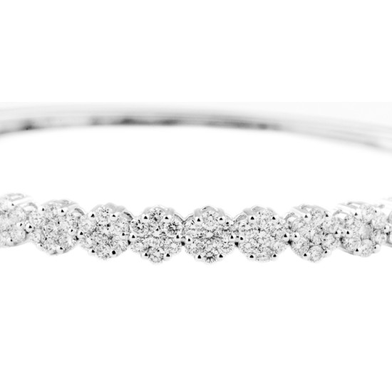 Crimson Illusion Diamond Bangle-B11629