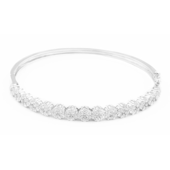 Crimson Illusion Diamond Bangle-B11629